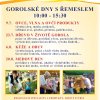 Gorolské dny s řemeslem 2026